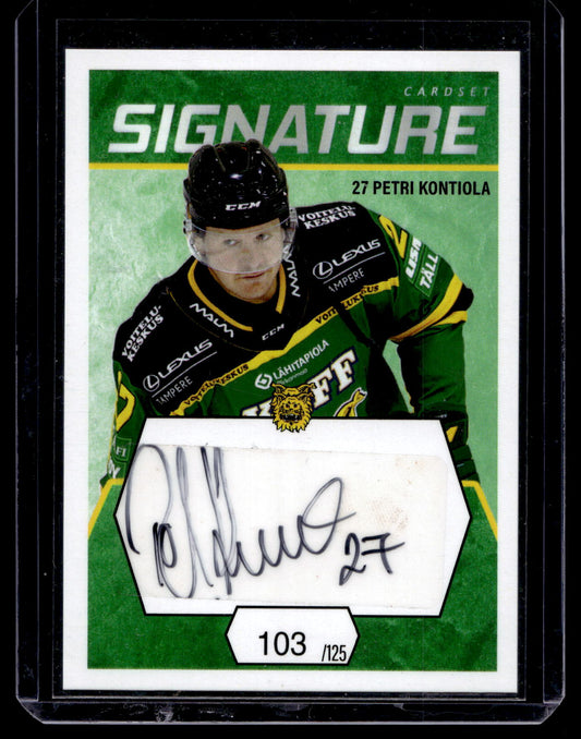 2021-22 Cardset Signature - Petri Kontiola /125