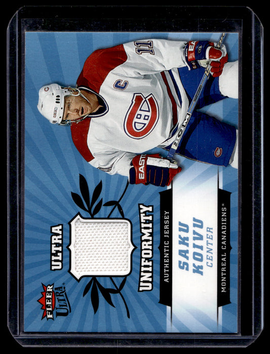 2006-07 Fleer Ultra - Uniformity - Saku Koivu #U-SK