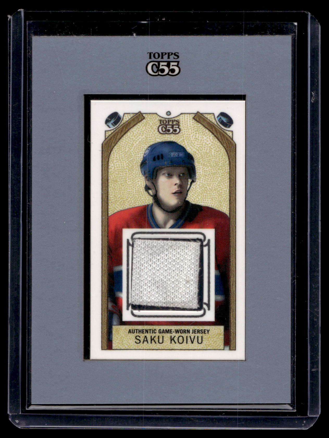 2003-04 Topps C55 - Framed Mini Relics - Saku Koivu #TR-SK