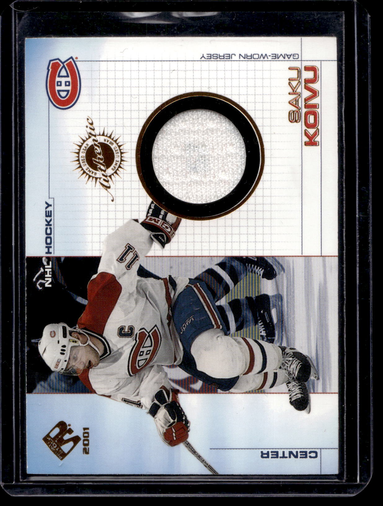 2000-01 Pacific Private Stock - Game-Used Gear - Saku Koivu #57