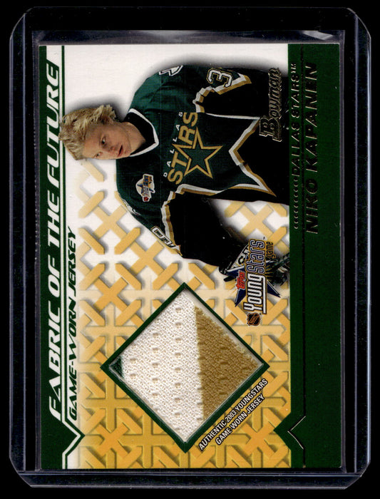 2002-03 Bowman YoungStars - Fabric of the Future - Niko Kapanen #FFJ-NK