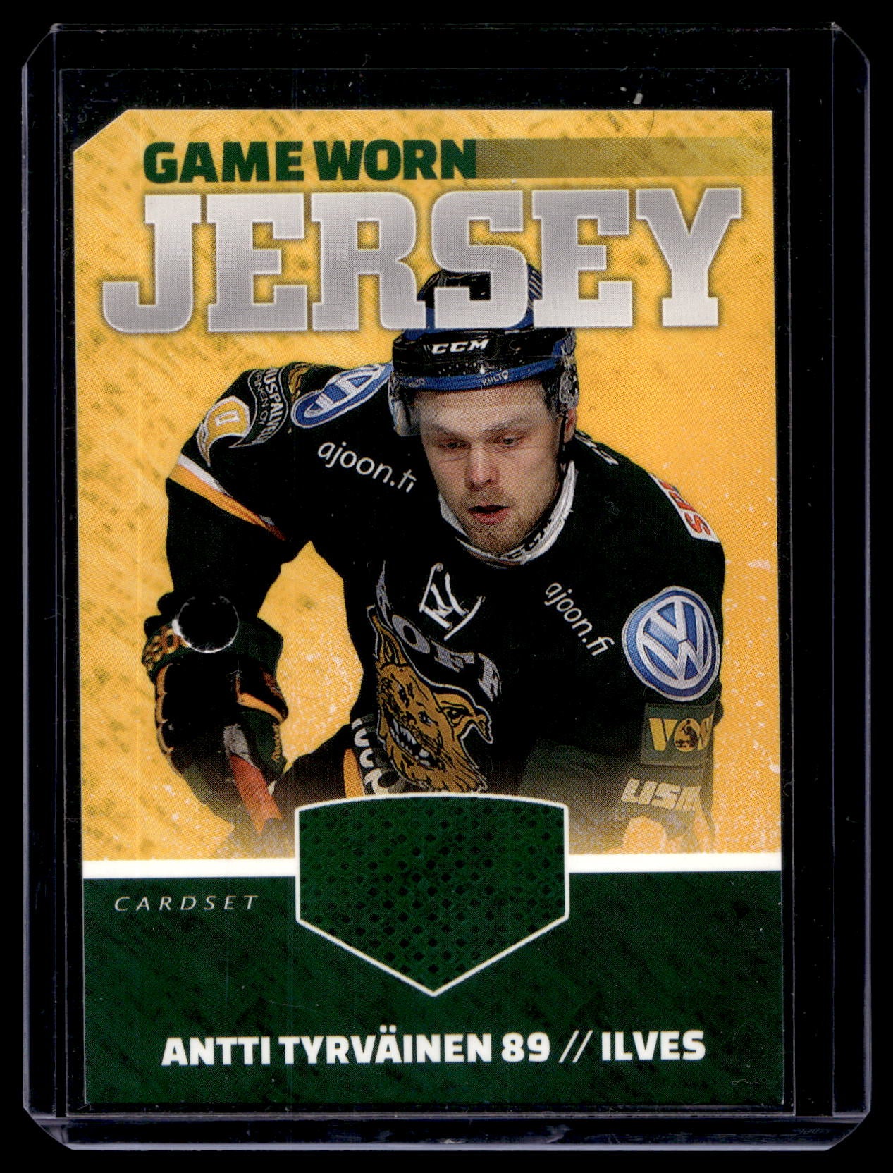 2015-16 Cardset - Game Worn Jersey - Antti Tyrväinen /128