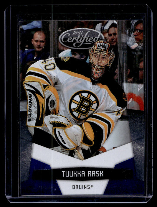 2010-11 Panini Certified - Platinum Blue - Tuukka Rask #15 /250