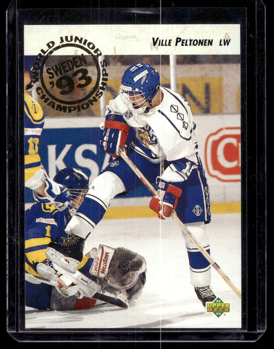 1992-93 Upper Deck - World Juniors Championships - Ville Peltonen #616 RC