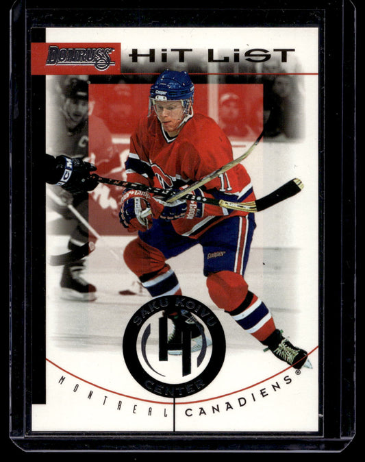 1996-97 Donruss - Hit List - Saku Koivu #19 /10000