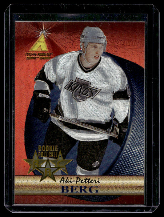 1995-96 Pinnacle Zenith - Rookie Roll Call - Aki Berg  #6 /1200 RY