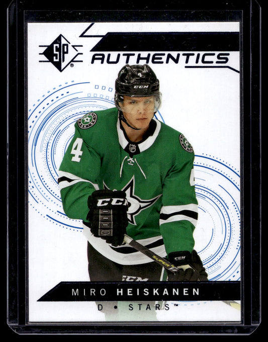 2018-19 Upper Deck SP - Retail - Blue - Rookie Authentics - Miro Heiskanen #125 RC