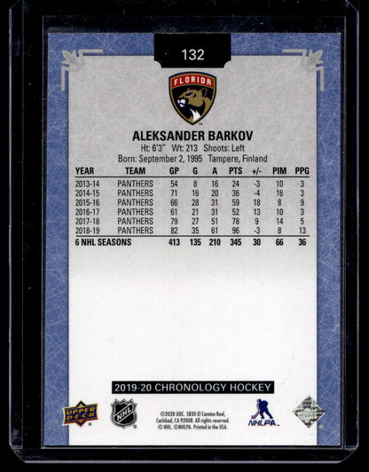 2019-20 Upper Deck Chronology - Metallic Blue - Aleksander Barkov #132 /122
