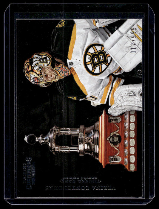 2012-13 Panini Rookie Anthology - Contenders Vezina Contenders - Tuukka Rask #V10 /999