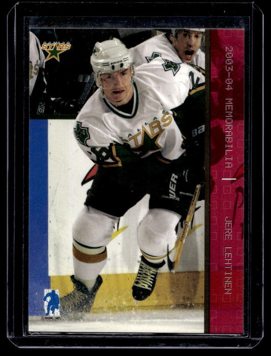 2003-04 In the Game Be A Player Memorabilia - Ruby - Jere Lehtinen #39 /200