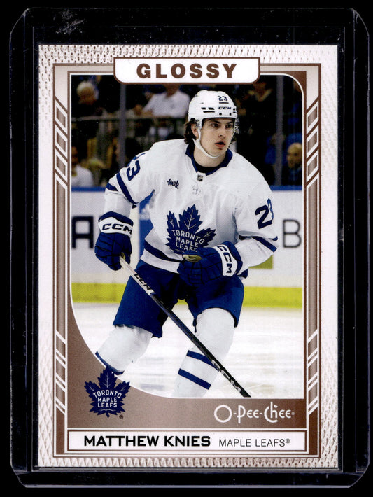 2023-24 Upper Deck Series 1 - O-Pee-Chee Glossy - Gold - Matthew Knies #R-24 RY