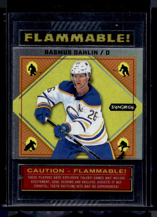 2023-24 Upper Deck Synergy - Flammable! - Rasmus Dahlin #FL-20