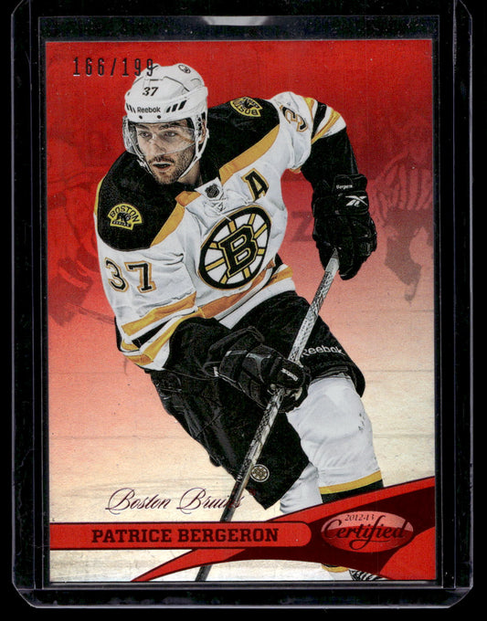 2012-13 Panini Certified - Mirror Red - Patrice Bergeron #37 /199