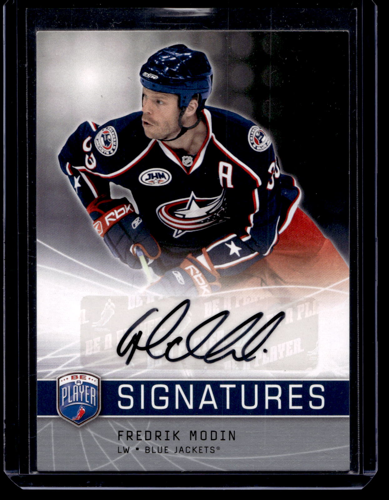 2008-09 Upper Deck Be a Player - Signatures - Fredrik Modin #S-FM