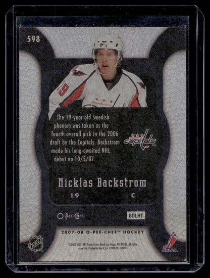 2007-08 O-Pee-Chee - Marquee Rookies - Nicklas Backstrom #598 RC