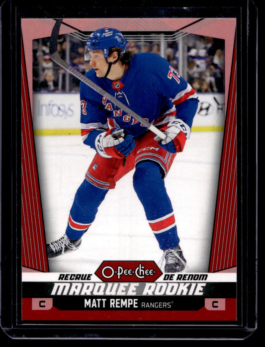 2024-25 O-Pee-Chee - Red - Marquee Rookies - Matt Rempe #550 RC