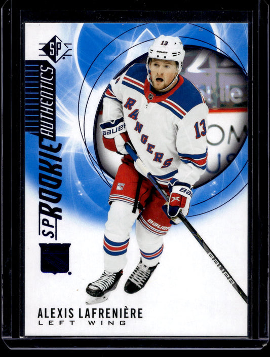 2020-21 Upper Deck SP Retail - Blue - SP Rookie Authentics - Alexis Lafreniere #101 RC