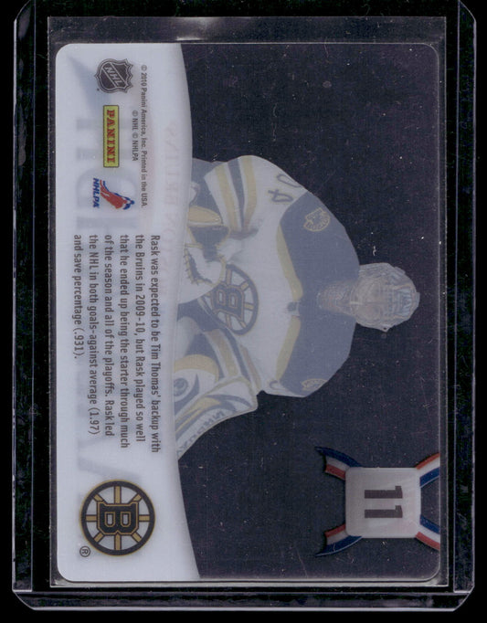 2010-11 Panini Donruss - Les Gardiens - Tuukka Rask #11
