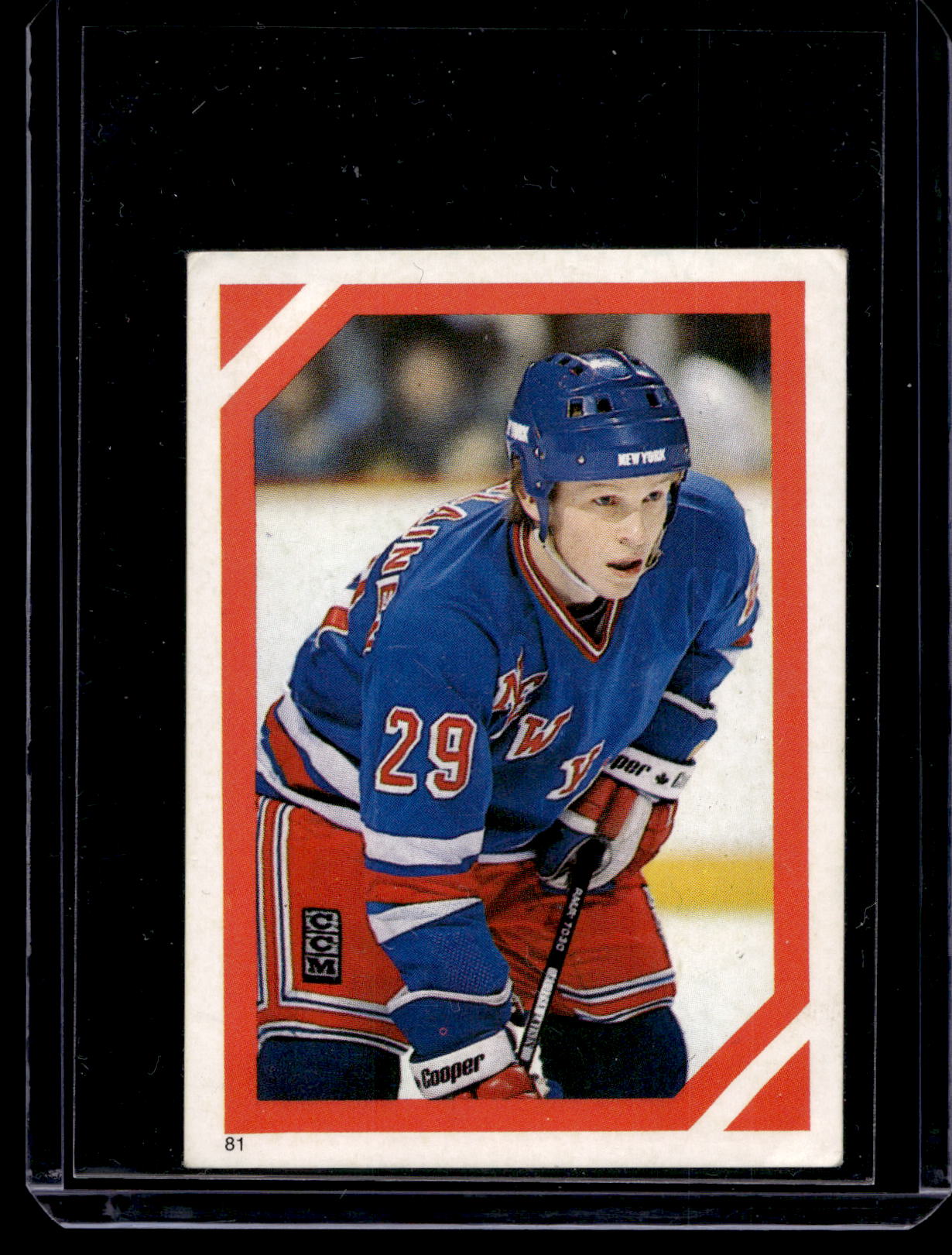 1985-86 O-Pee-Chee Album Stickers - Reijo Ruotsalainen #81