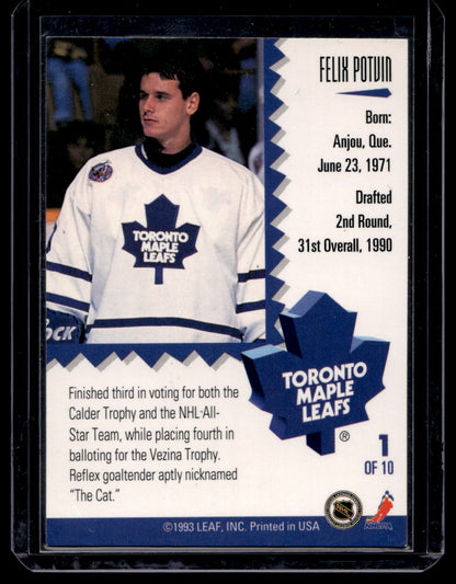1993-94 Leaf - Painted Warriors - Felix Potvin #1