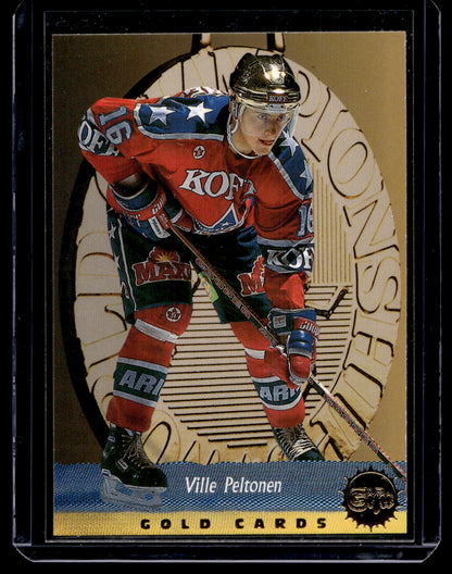 1995-96 Sisu - Gold Cards - Ville Peltonen #21