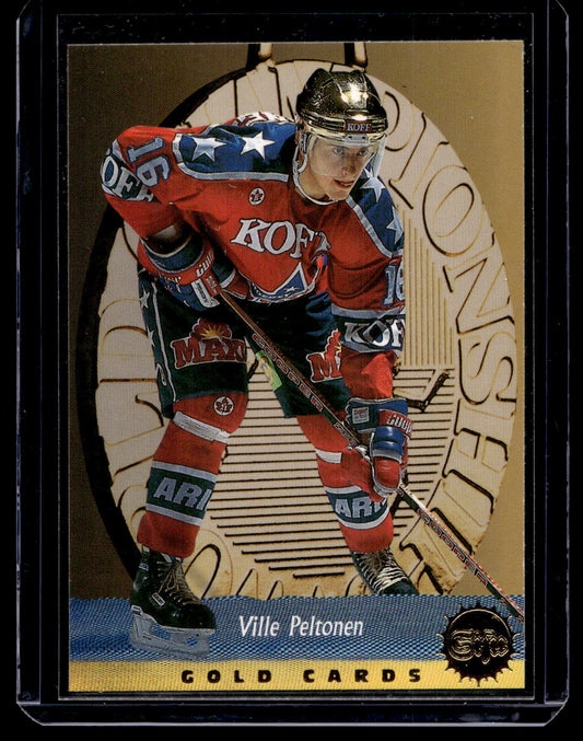 1995-96 Sisu - Gold Cards - Ville Peltonen #21