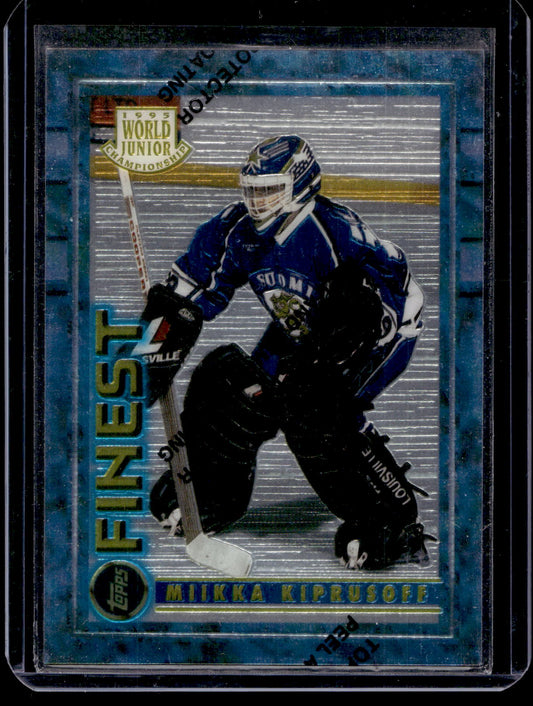 1994-95 Topps Finest - World Junior Championships - Miikka Kiprusoff #125 PRC