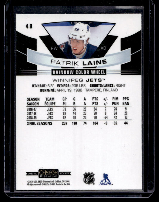 2019-20 Upper Deck OPC Platinum - Rainbow Color Wheel - Patrik Laine #48