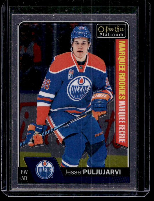 2016-17 Upper Deck OPC Platinum - Marquee Rookies - Jesse Puljujarvi #160 RC