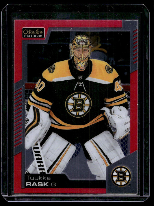 2020-21 Upper Deck OPC Platinum - Matte Pink - Tuukka Rask #34