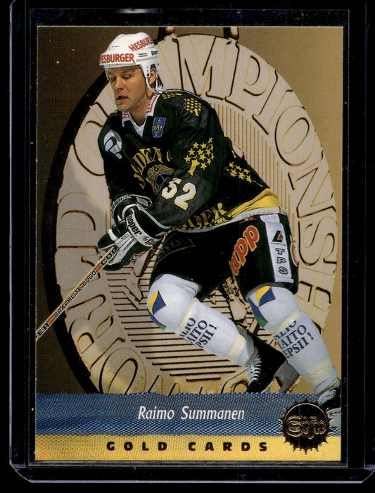 1995-96 Sisu - Gold Cards - Raimo Summanen #22