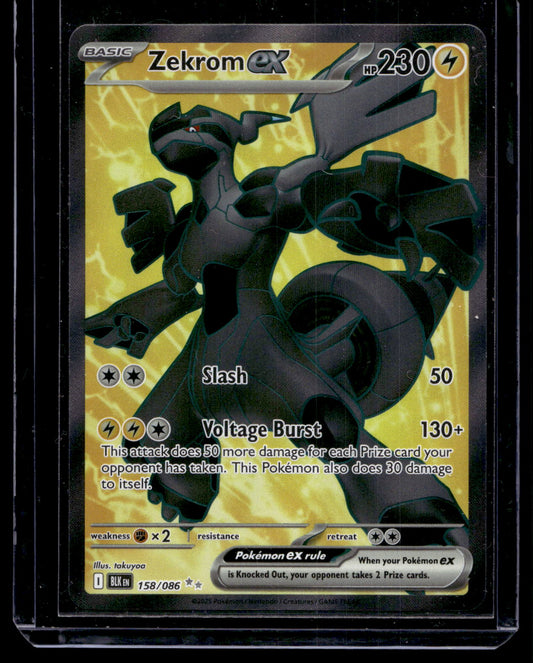 2025 Pokemon - Scarlet & Violet - Black Bolt - Ultra Rare - Zekrom #158