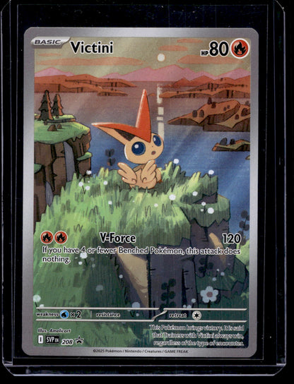 2025 Pokemon - Scarlet & Violet - Black Star Promos - Promos - Victini #208
