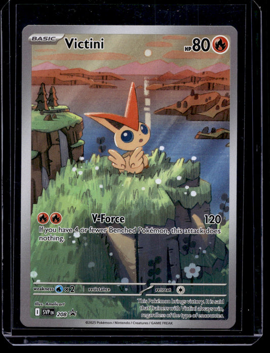2025 Pokemon - Scarlet & Violet - Black Star Promos - Promos - Victini #208