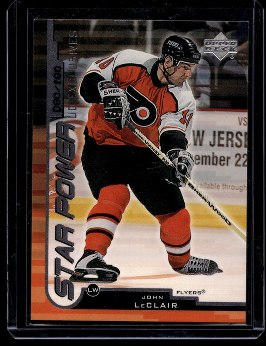 1999-00 Upper Deck - UD Exclusives - John Leclair #158 /100