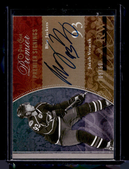 2009-10 O-Pee-Chee Premier - Premier Signings - Jakub Voracek #PS-JV /50