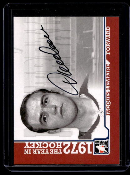 2009-10 In the Game 1972 The Year in Hockey - Autographs - Jacques Lemaire #A-JL