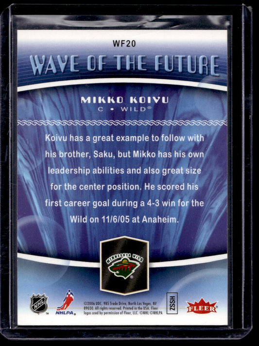 2006-07 Flair Showcase - Wave of the Future - Mikko Koivu #WF20