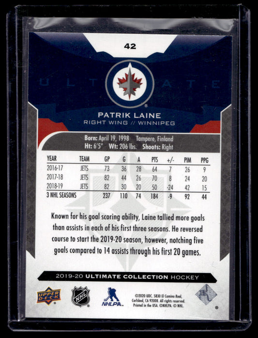 2019-20 Upper Deck Ultimate Collection - Patrik Laine #42 /149