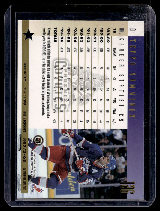 1996-97 Donruss - Press Proof - Teppo Numminen #126 /2000
