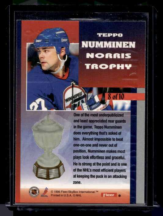1996-97 Fleer - Norris Trophy - Teppo Numminen #8