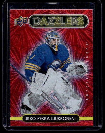 2021-22 Upper Deck Series 1 - Dazzlers - Red -  Ukko-Pekka Luukkonen #DZ-6 RY