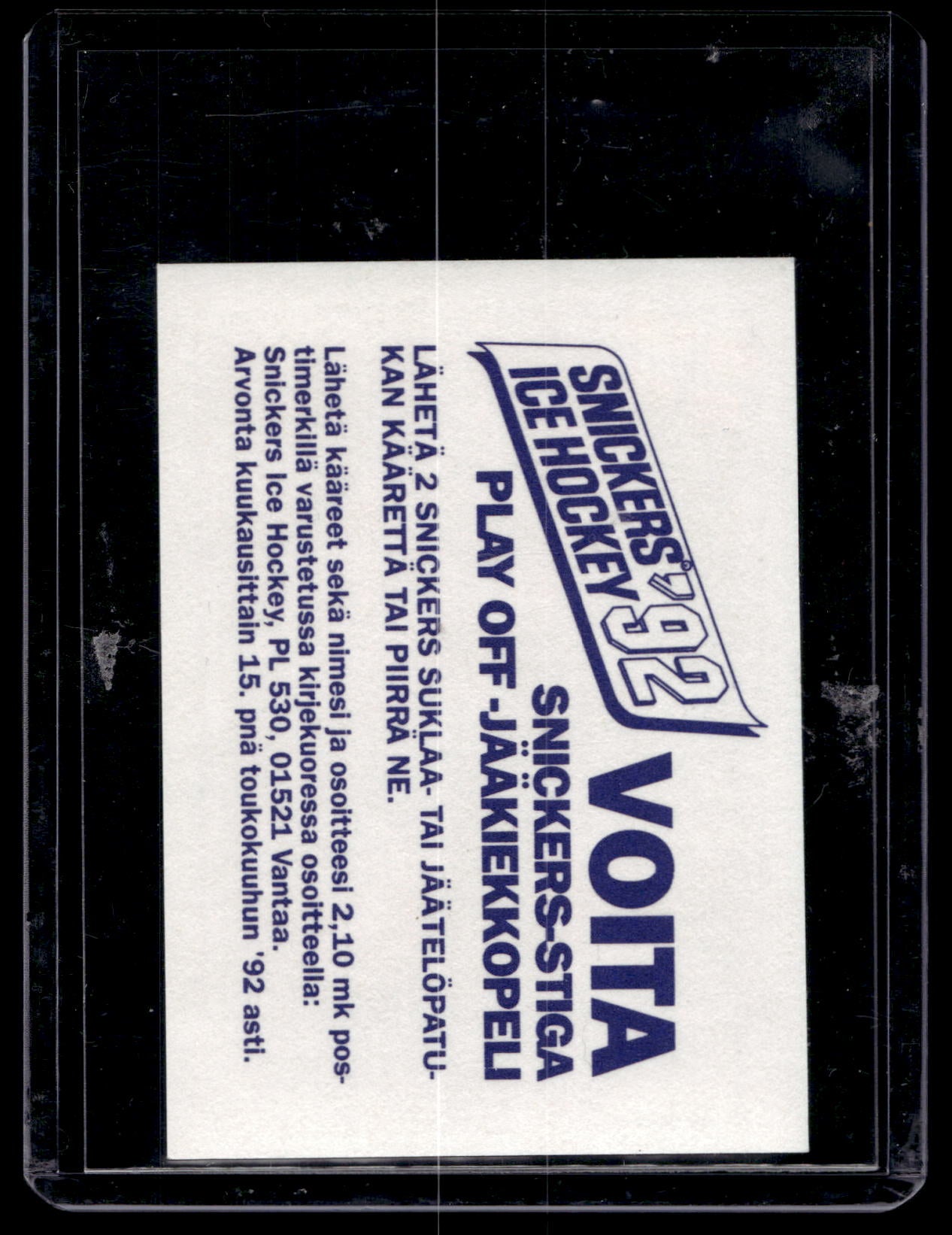 1992 Semic Snickers - Arne Billkvam #35