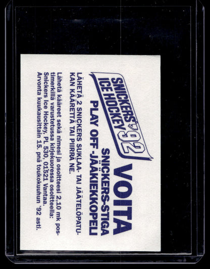 1992 Semic Snickers - Kevin Miller #166