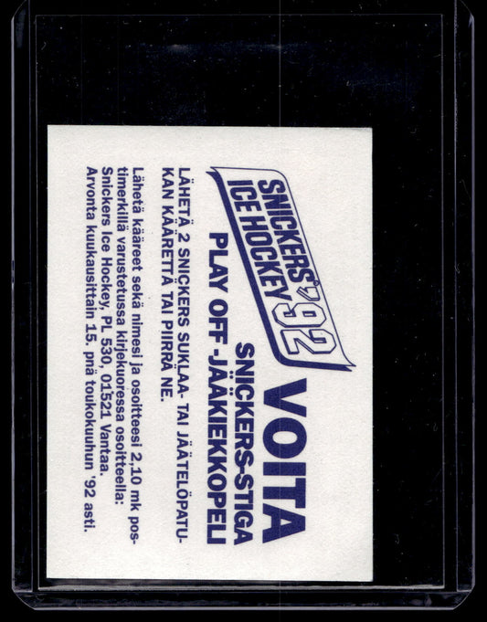 1992 Semic Snickers - Kevin Miller #166