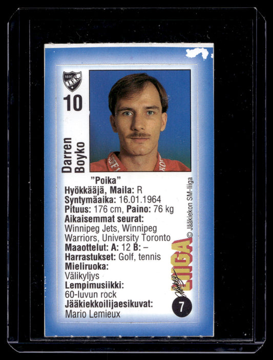 1992-93 JyväsHyvä HockeyLiiga - Darren Boyko #7