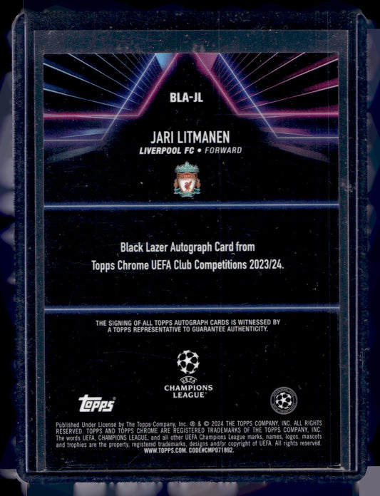 2023-24 Topps Chrome Velocity Autograph - Jari Litmanen #BLA-JL