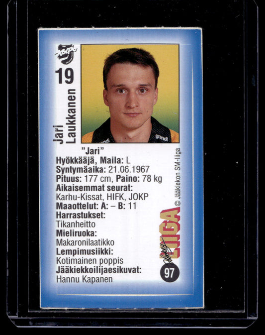 1992-93 JyväsHyvä HockeyLiiga - Jari Laukkanen #97
