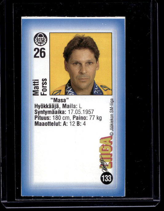 1992-93 JyväsHyvä HockeyLiiga - Matti Forss #133