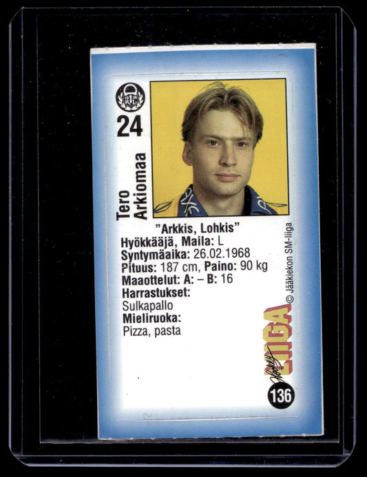 1992-93 JyväsHyvä HockeyLiiga - Tero Arkiomaa #136